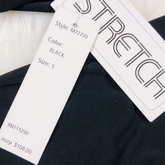 NWT Allison Morgan Front Tie Career Dress, Black S - Picture 5 of 7